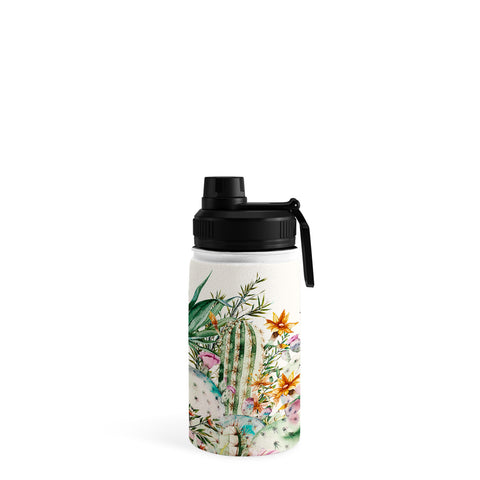 Marta Barragan Camarasa Blooming in the cactus Water Bottle