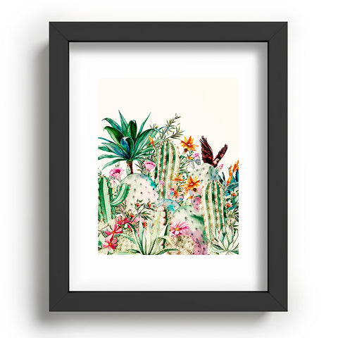 Marta Barragan Camarasa Blooming in the cactus Recessed Framing Rectangle