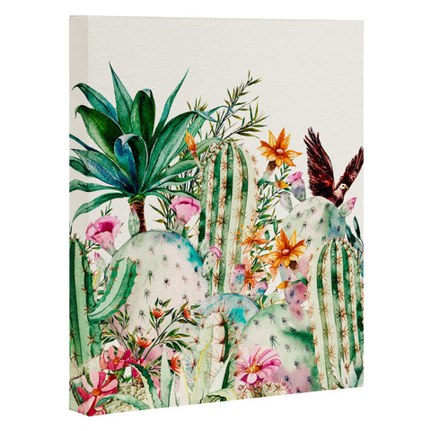 Marta Barragan Camarasa Blooming in the cactus Art Canvas
