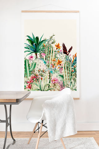 Marta Barragan Camarasa Blooming in the cactus Art Print And Hanger
