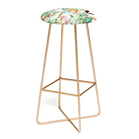 Marta Barragan Camarasa Blooming in the cactus Bar Stool
