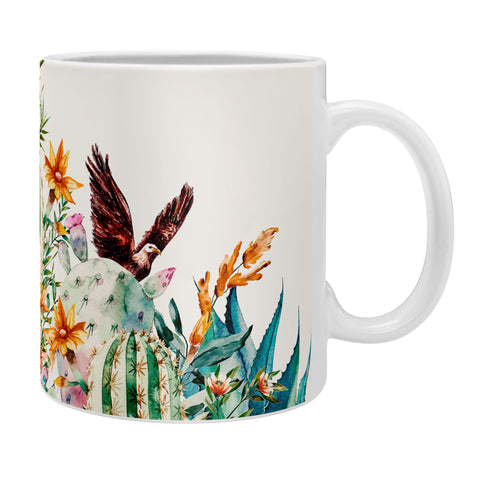 Marta Barragan Camarasa Blooming in the cactus Coffee Mug
