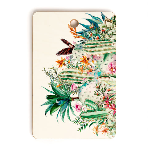 Marta Barragan Camarasa Blooming in the cactus Cutting Board Rectangle