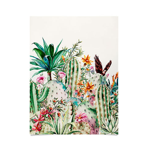 Marta Barragan Camarasa Blooming in the cactus Poster