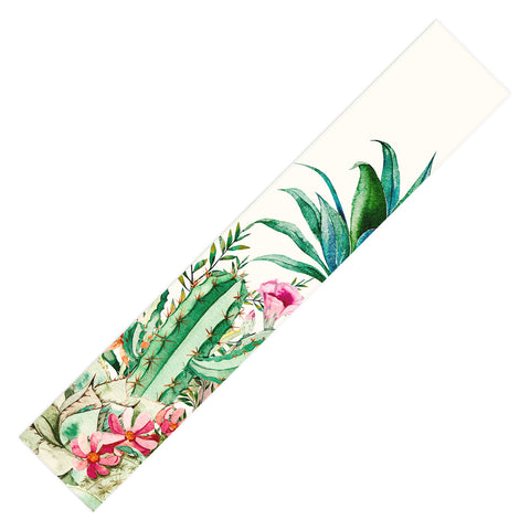 Marta Barragan Camarasa Blooming in the cactus Table Runner
