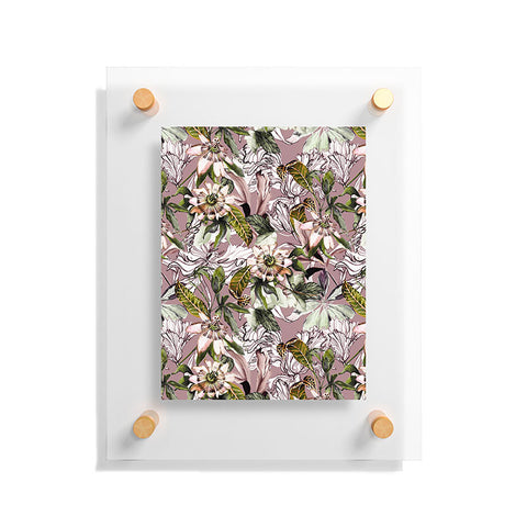 Marta Barragan Camarasa Blooming wild botanical paradise Floating Acrylic Print