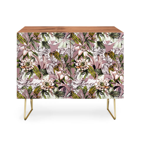 Marta Barragan Camarasa Blooming wild botanical paradise Credenza
