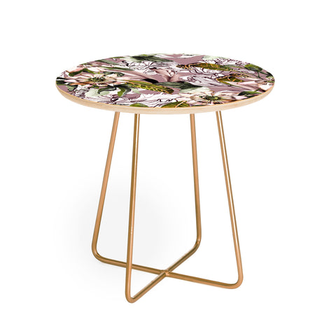 Marta Barragan Camarasa Blooming wild botanical paradise Round Side Table
