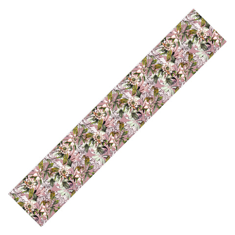 Marta Barragan Camarasa Blooming wild botanical paradise Table Runner