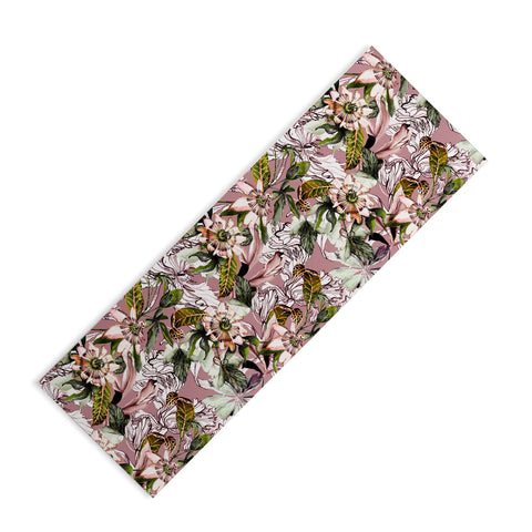 Marta Barragan Camarasa Blooming wild botanical paradise Yoga Mat