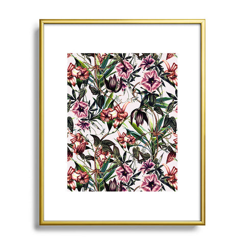 Marta Barragan Camarasa Blooms garden vintage Metal Framed Art Print