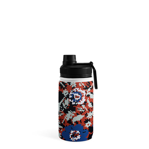 Marta Barragan Camarasa Blue flower stained glass Water Bottle