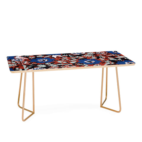 Marta Barragan Camarasa Blue flower stained glass Coffee Table