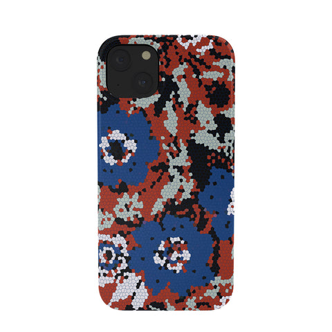 Marta Barragan Camarasa Blue flower stained glass Phone Case