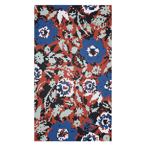Marta Barragan Camarasa Blue flower stained glass Tablecloth