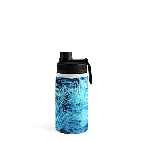 Marta Barragan Camarasa Blue tropical jungle Water Bottle