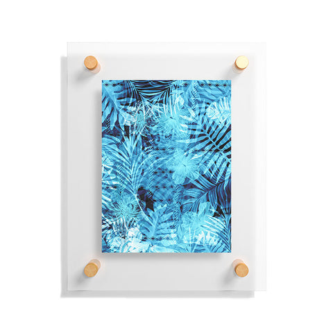 Marta Barragan Camarasa Blue tropical jungle Floating Acrylic Print