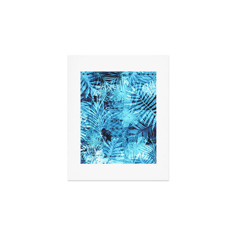 Marta Barragan Camarasa Blue tropical jungle Art Print