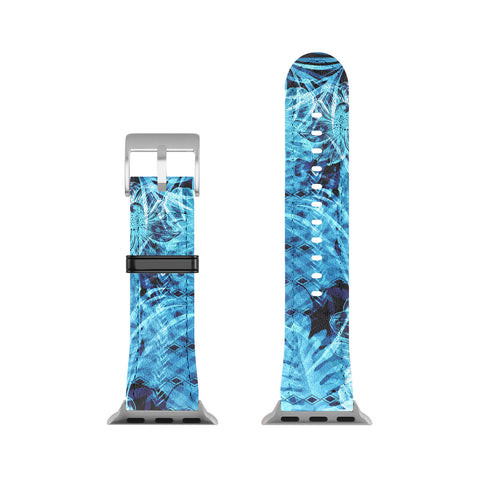 Marta Barragan Camarasa Blue tropical jungle Apple Watch Band