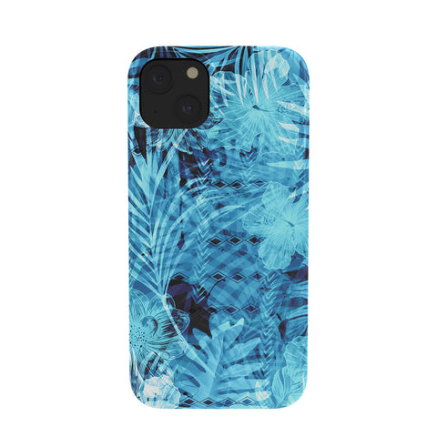 Marta Barragan Camarasa Blue tropical jungle Phone Case