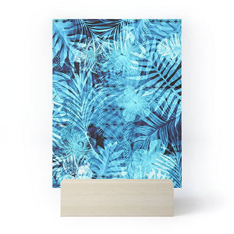 Marta Barragan Camarasa Blue tropical jungle Mini Art Print