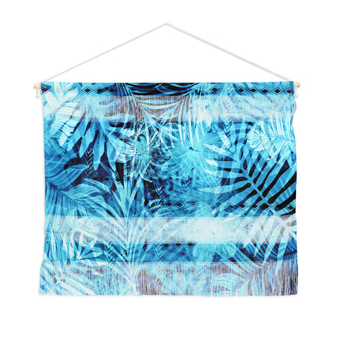 Marta Barragan Camarasa Blue tropical jungle Wall Hanging Landscape