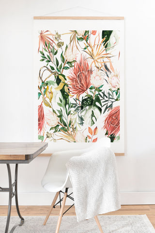 Marta Barragan Camarasa Bohem tropical bloom 003 Art Print And Hanger