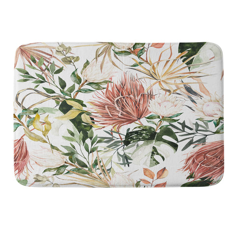Marta Barragan Camarasa Bohem tropical bloom 003 Memory Foam Bath Mat