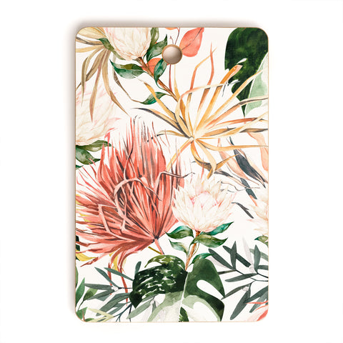 Marta Barragan Camarasa Bohem tropical bloom 003 Cutting Board Rectangle