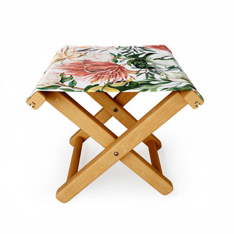 Marta Barragan Camarasa Bohem tropical bloom 003 Folding Stool