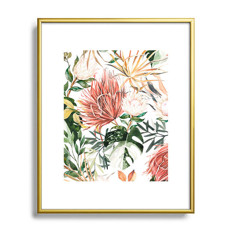 Marta Barragan Camarasa Bohem tropical bloom 003 Metal Framed Art Print