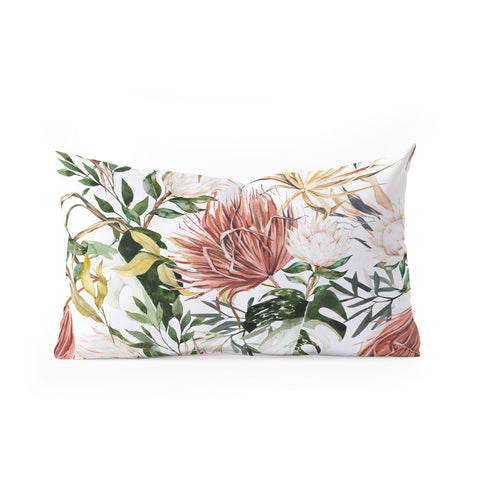 Marta Barragan Camarasa Bohem tropical bloom 003 Oblong Throw Pillow