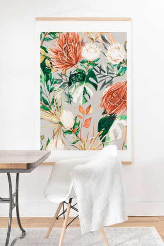 Marta Barragan Camarasa Bohem tropical bloom Art Print And Hanger