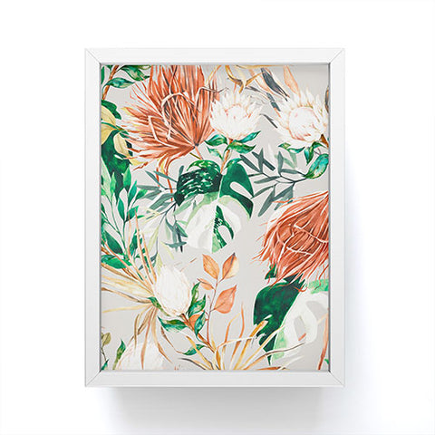 Marta Barragan Camarasa Bohem tropical bloom Framed Mini Art Print