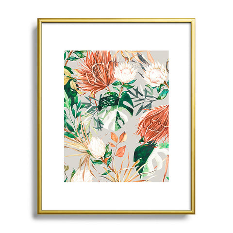 Marta Barragan Camarasa Bohem tropical bloom Metal Framed Art Print