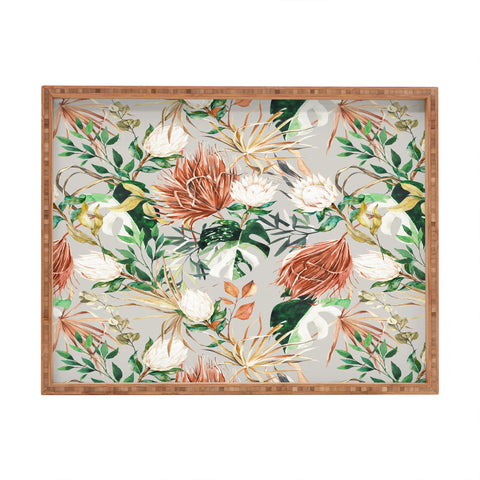 Marta Barragan Camarasa Bohem tropical bloom Rectangular Tray