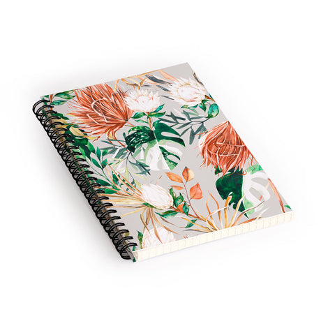 Marta Barragan Camarasa Bohem tropical bloom Spiral Notebook
