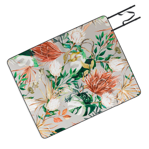 Marta Barragan Camarasa Bohem tropical bloom Picnic Blanket