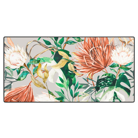Marta Barragan Camarasa Bohem tropical bloom Desk Mat