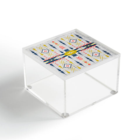 Marta Barragan Camarasa Bohemian geometric style Acrylic Box