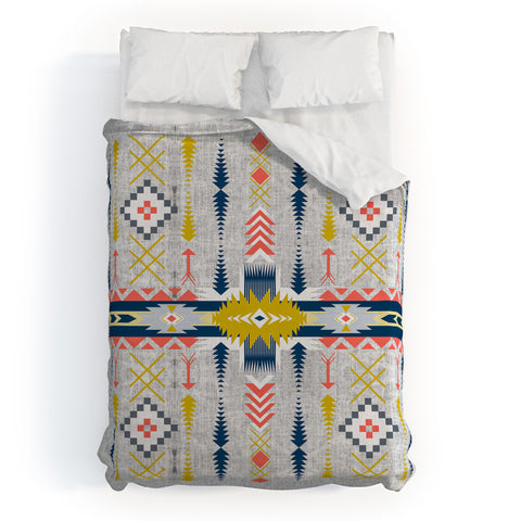 Marta Barragan Camarasa Bohemian geometric style Duvet Cover