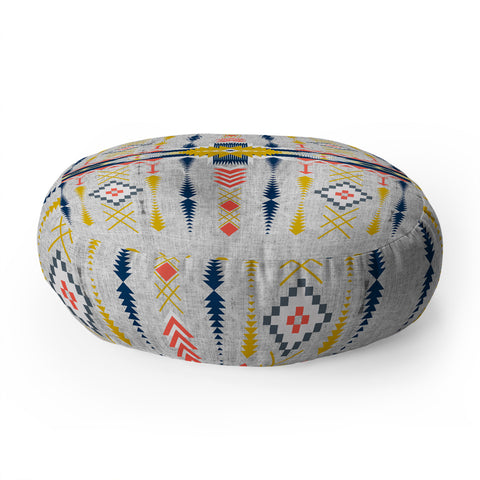Marta Barragan Camarasa Bohemian geometric style Floor Pillow Round