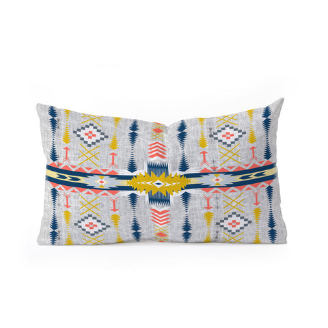 Marta Barragan Camarasa Bohemian geometric style Oblong Throw Pillow
