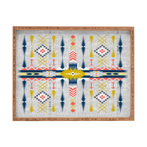Marta Barragan Camarasa Bohemian geometric style Rectangular Tray