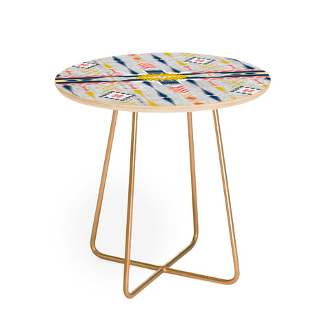 Marta Barragan Camarasa Bohemian geometric style Round Side Table