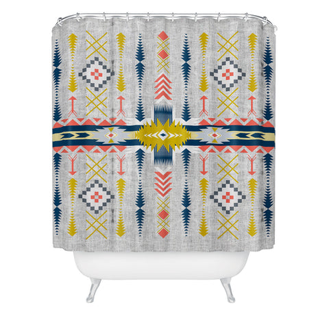 Marta Barragan Camarasa Bohemian geometric style Shower Curtain
