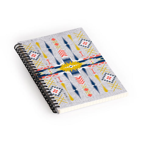 Marta Barragan Camarasa Bohemian geometric style Spiral Notebook