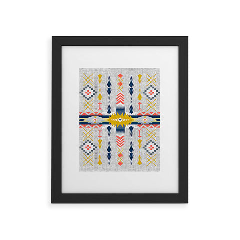 Marta Barragan Camarasa Bohemian geometric style Framed Art Print