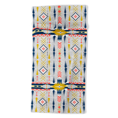 Marta Barragan Camarasa Bohemian geometric style Beach Towel
