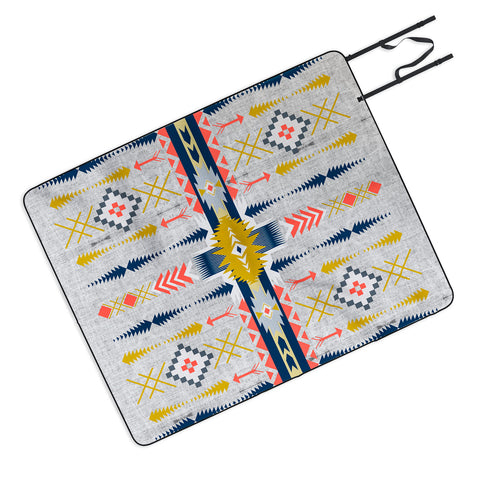 Marta Barragan Camarasa Bohemian geometric style Picnic Blanket